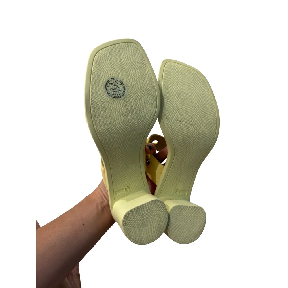 Camper Meda Yellow Sandal Heels - Picture 7 of 10